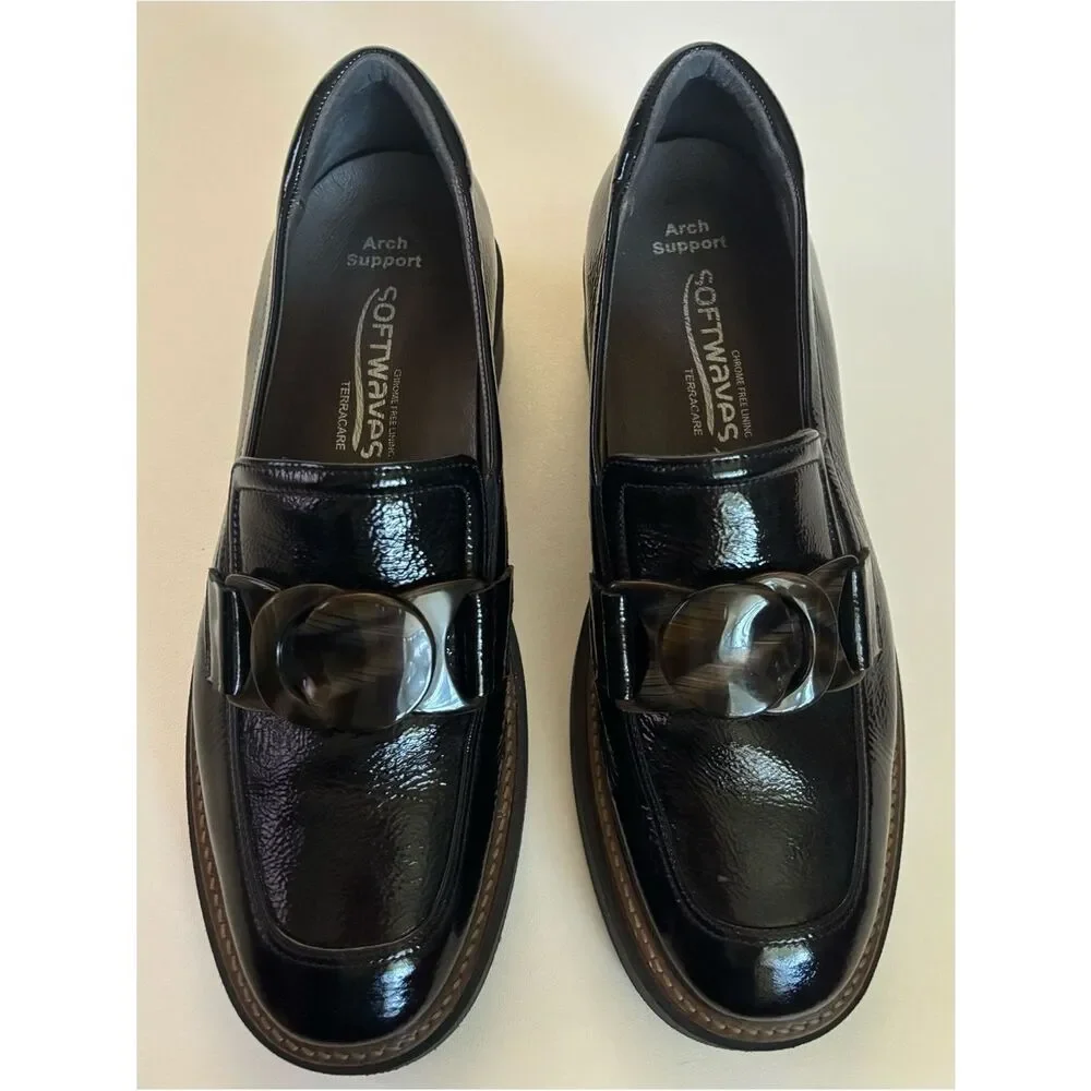 RARE~ Softwaves Blum Moccasins in Black Size 41 / 10~ Excellent